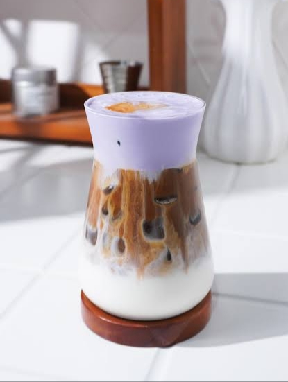 Purple Caramel Latte